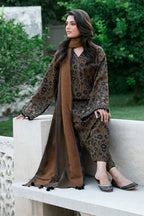 3 Piece Stitched Lawn Suit - Ready To Wear