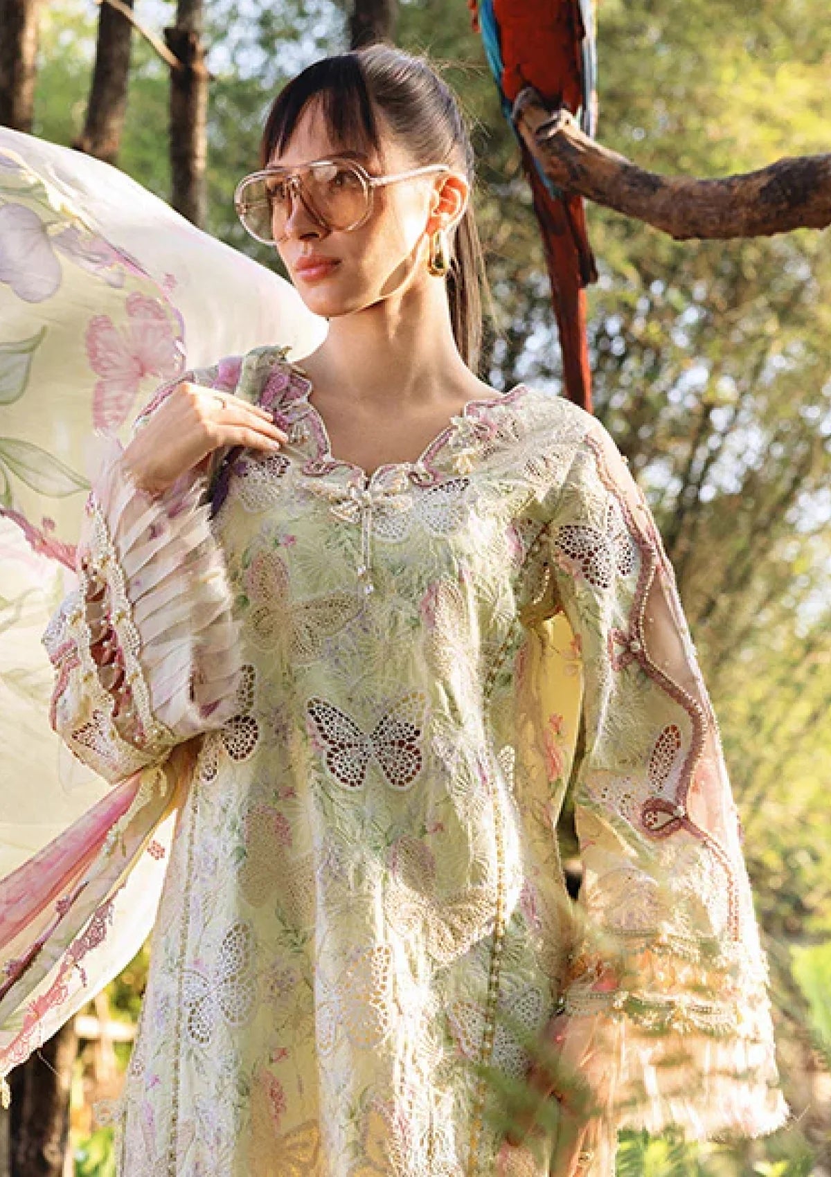 03-Piece Lawn Suit With Embroidery - Ready To Wear