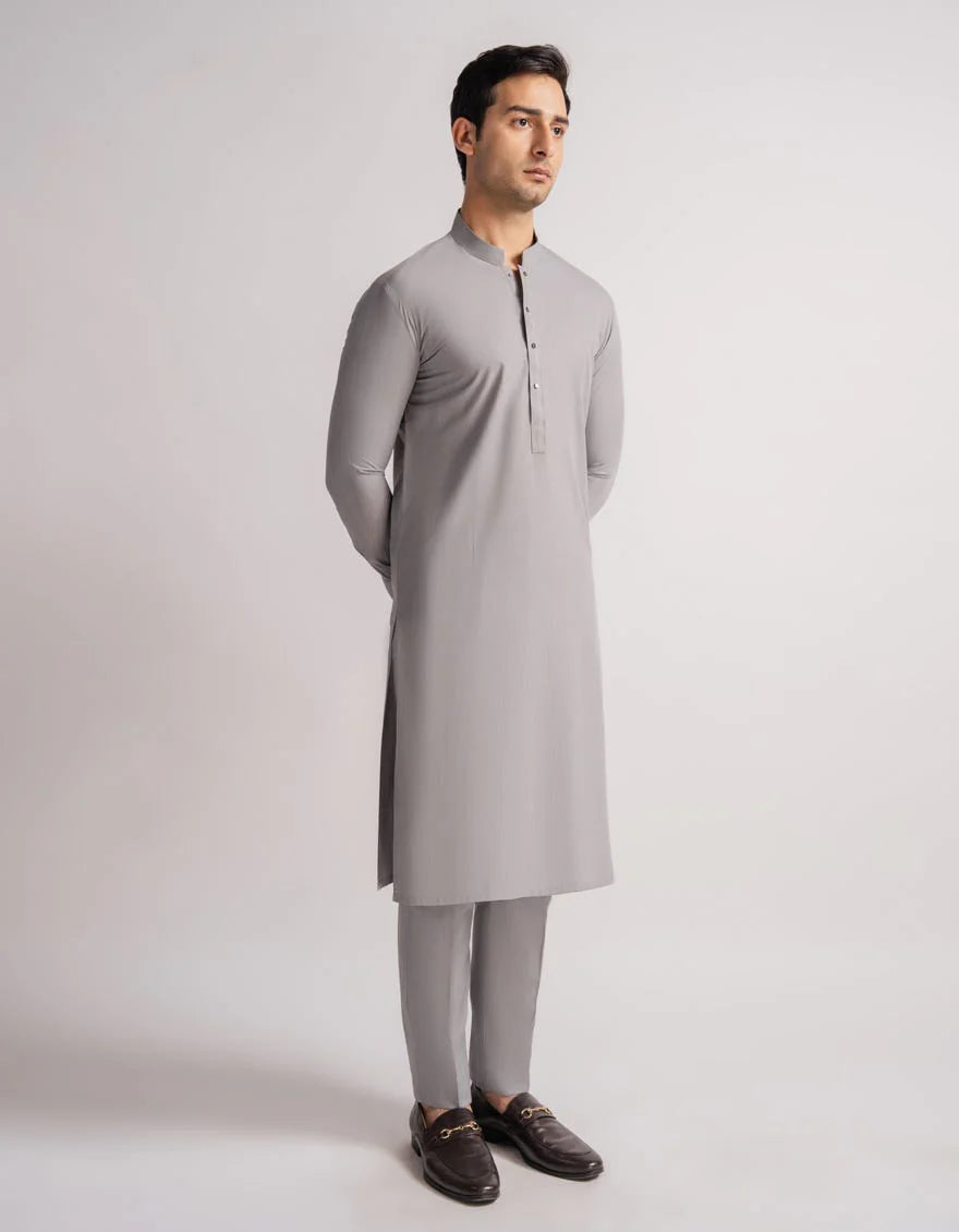 Cut & Sew Blended Casual Kameez Shalwar for Men | Ready To Wear