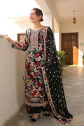 03 Piece Stitched Luxury Chiffon Embroidery Suit - Ready To Wear