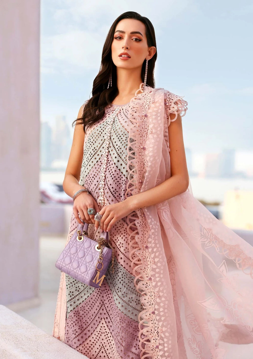 03-Piece Lawn Suit With Embroidery - Ready To Wear