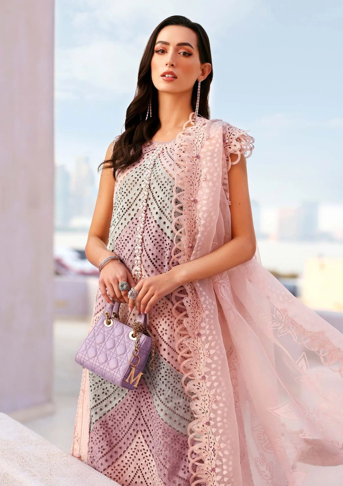 03-Piece Lawn Suit With Embroidery - Ready To Wear