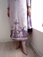 3 Piece Stitched Printed Lawn Suit - Ready To Wear