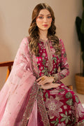 Embroidered Chiffon 3-Piece Stitched Suit with Net Dupatta & Silk Trouser | Ready To Wear