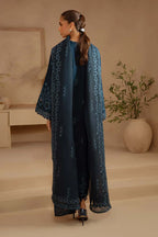 3 Piece Stitched Cotton Fabric Suit - Ready To Wear