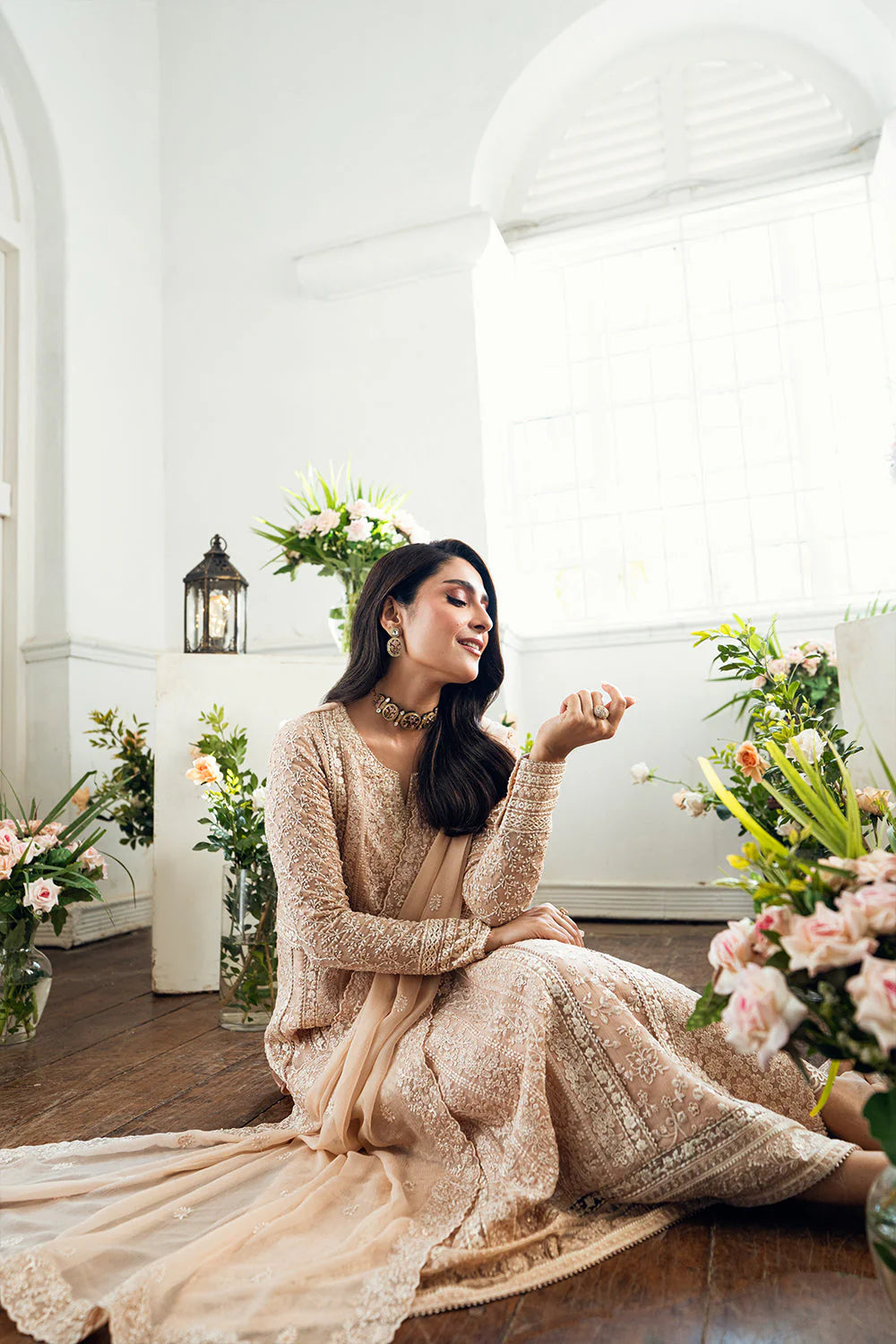 03 Piece Stitched Embroidery Chiffon Suit - Ready To Wear