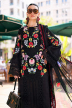 Dyed Jacquard Lawn 3-Piece Stitched Suit with Organza Details & Silk Dupatta | Ready To Wear