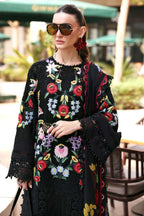 Dyed Jacquard Lawn 3-Piece Stitched Suit with Organza Details & Silk Dupatta | Ready To Wear