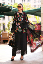 Dyed Jacquard Lawn 3-Piece Stitched Suit with Organza Details & Silk Dupatta | Ready To Wear
