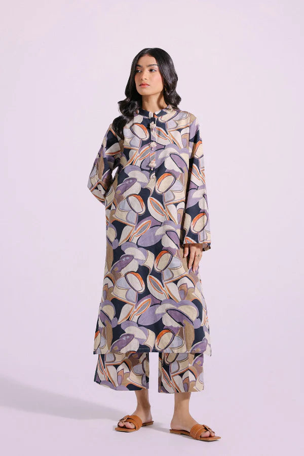 02 Piece Stitched Cotton Printed Cotton Suit - Ready To Wear