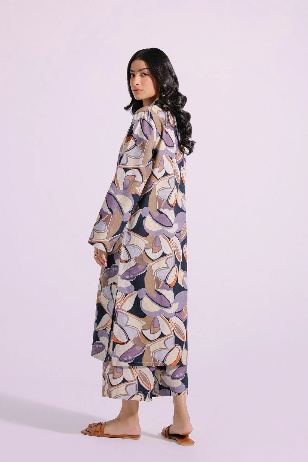 02 Piece Stitched Cotton Printed Cotton Suit - Ready To Wear