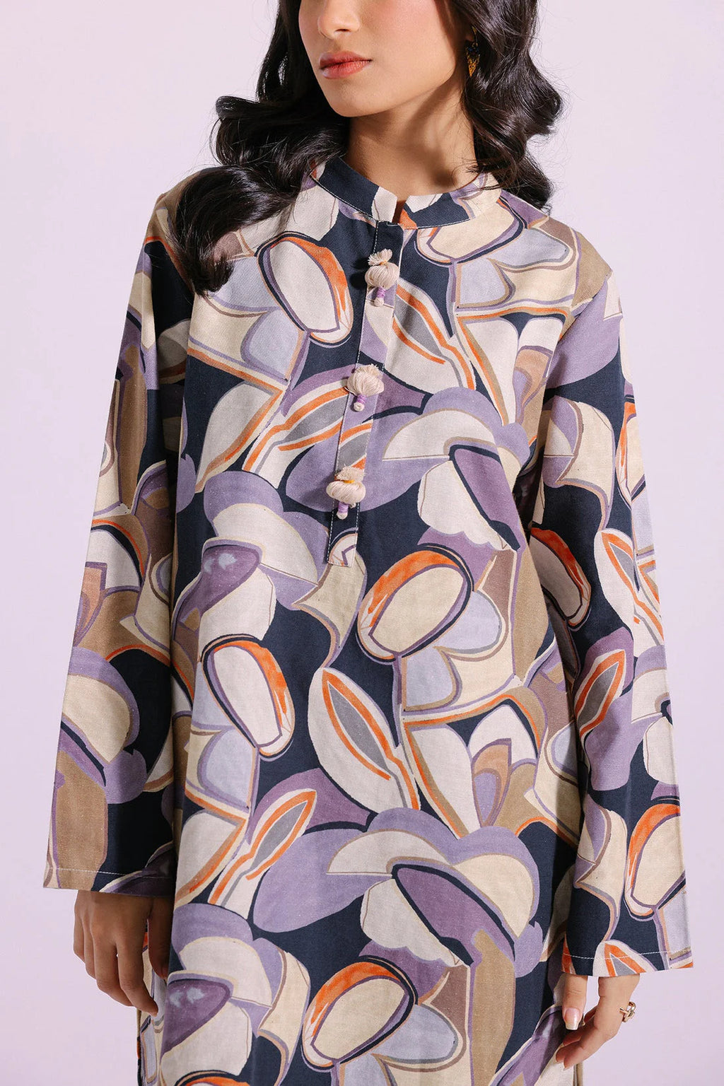 02 Piece Stitched Cotton Printed Cotton Suit - Ready To Wear