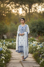 03 Piece Stitched Designer Dress - Ready To Wear