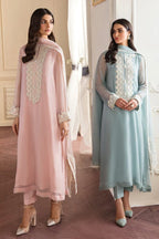 03 Piece Stitched Chiffon Suit - Ready To Wear