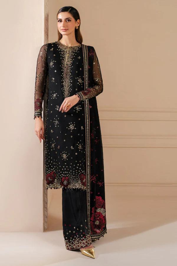 03 Piece Stitched Chiffon Suit - Ready To Wear