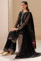 03 Piece Stitched Chiffon Suit - Ready To Wear