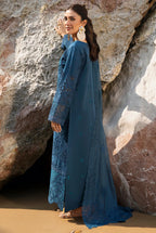 Heavy Embroidered Cotton 3-Piece Stitched Suit with Khaddi Net Dupatta | Ready To Wear