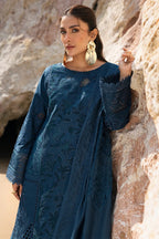 Heavy Embroidered Cotton 3-Piece Stitched Suit with Khaddi Net Dupatta | Ready To Wear