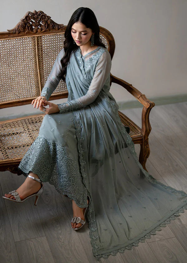 03 Piece Stitched Chiffon Suit - Ready To Wear