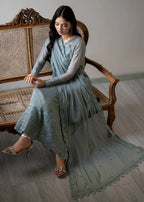 03 Piece Stitched Chiffon Suit - Ready To Wear