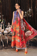 Printed Lawn 3-Piece Stitched Suit with Embroidered Patti & Chiffon Dupatta | Ready To Wear
