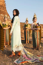 03-Piece Lawn Suit With Embroidery - Ready To Wear