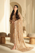 03-Piece Pure Chiffon Suit With Embroidery - Ready to Wear