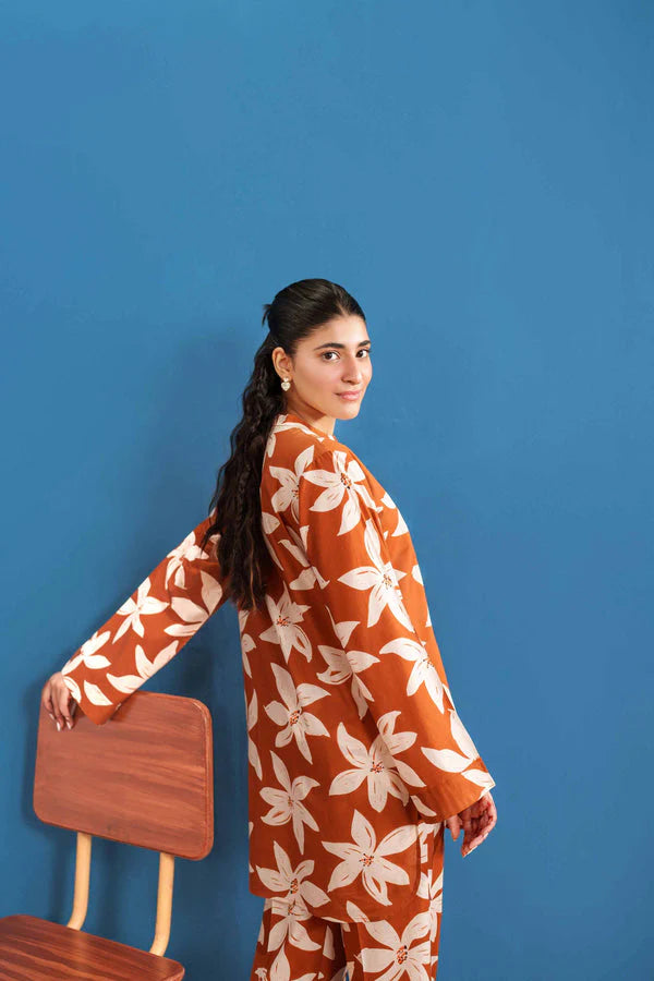 02 Piece Stitched Cotton Suit - Ready To Wear