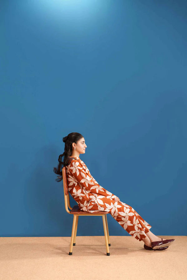 02 Piece Stitched Cotton Suit - Ready To Wear