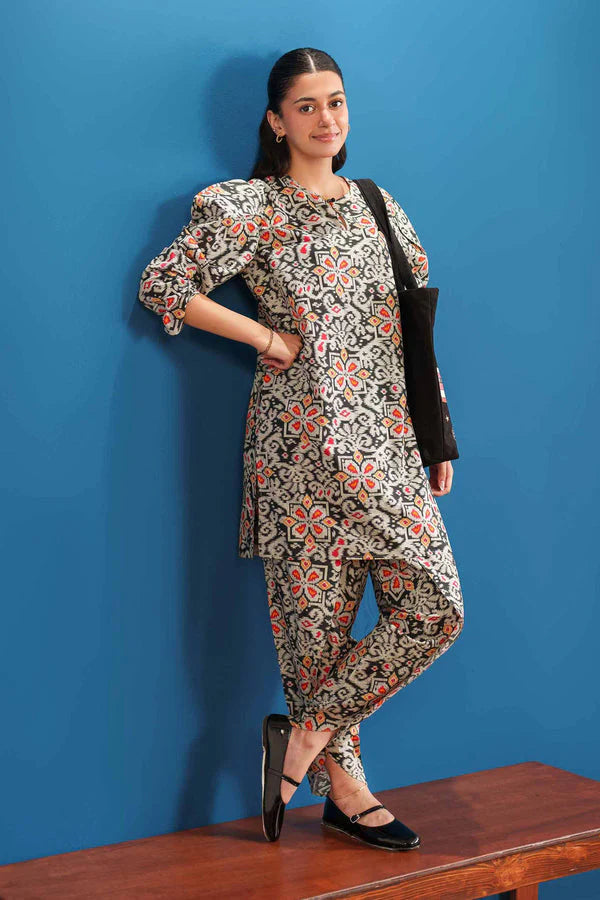 02 Piece Stitched Cotton Suit - Ready To Wear