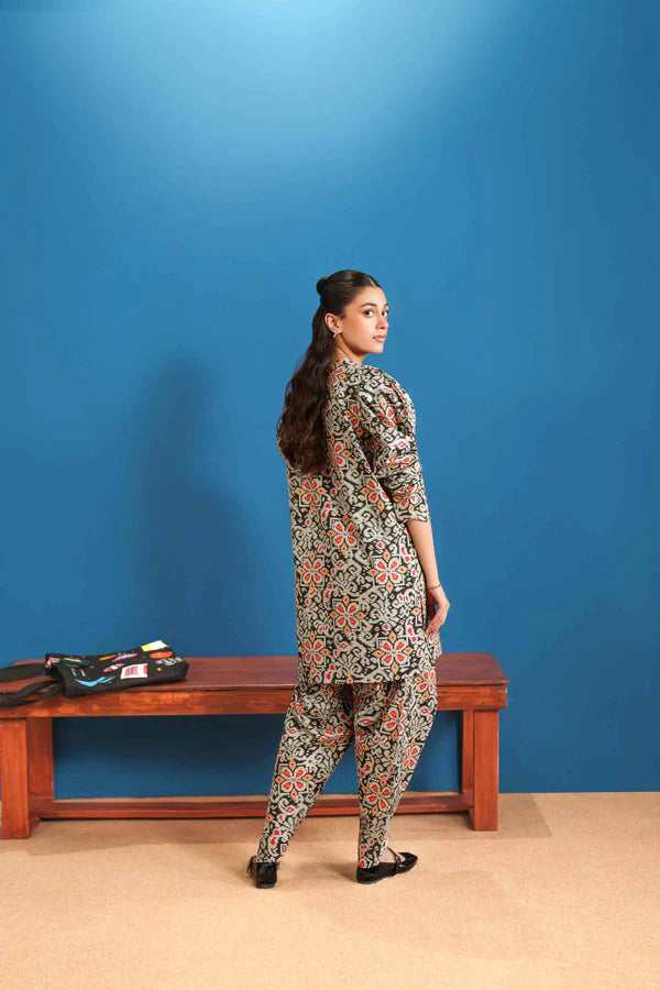 02 Piece Stitched Cotton Suit - Ready To Wear