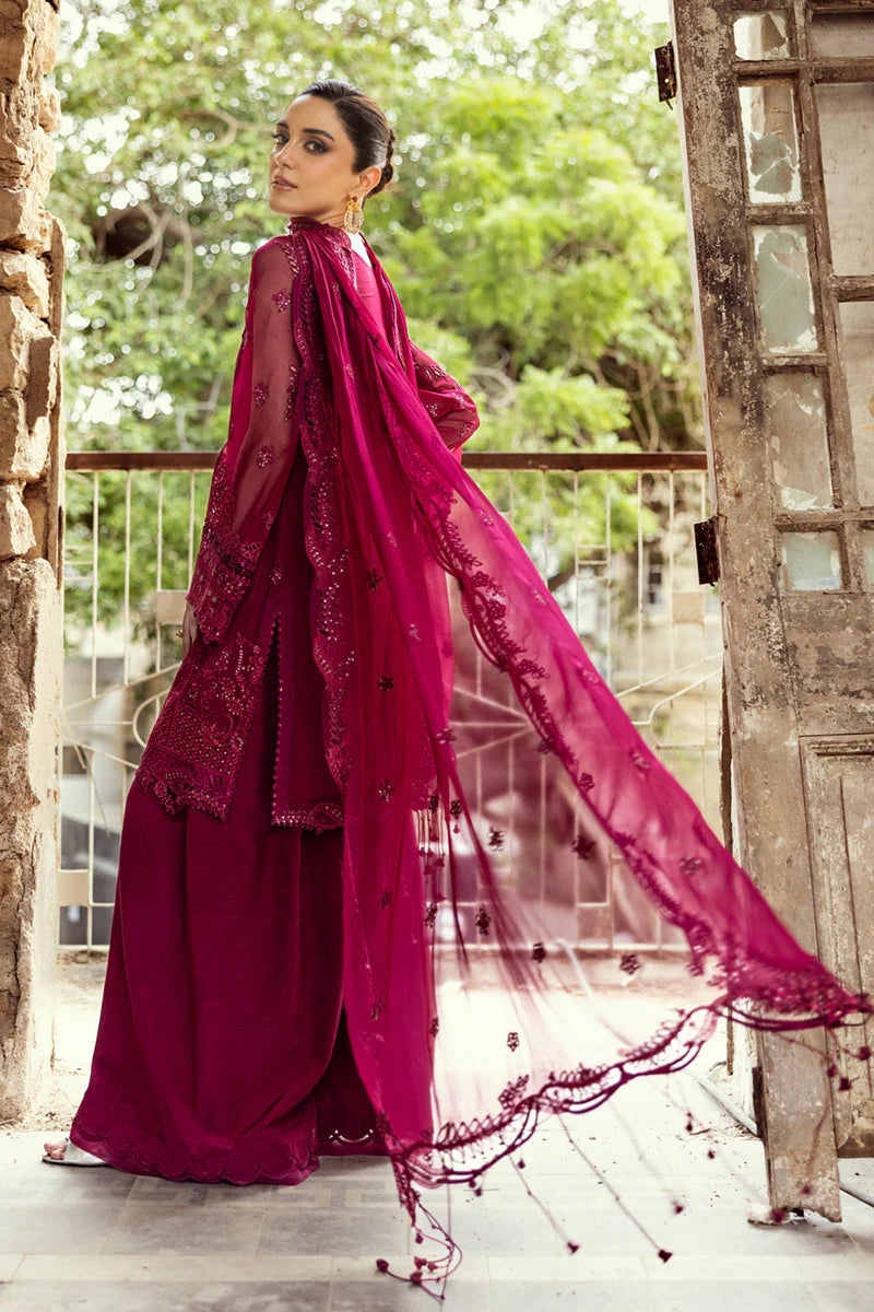 03 Piece Stitched Chiffon Suit - Ready To Wear