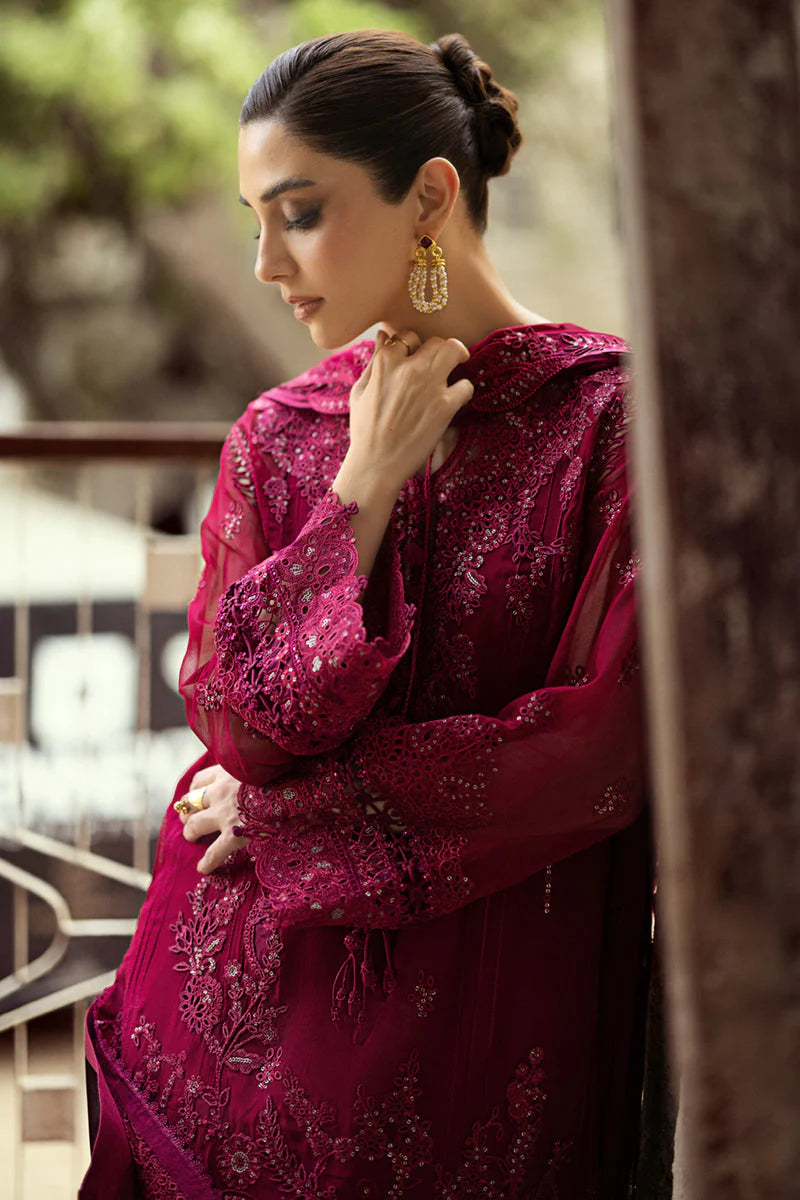 03 Piece Stitched Chiffon Suit - Ready To Wear