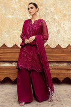 03 Piece Stitched Chiffon Suit - Ready To Wear