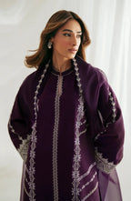 03 Piece Stitched Chiffon Suit - Ready To Wear