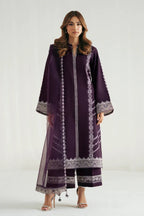 03 Piece Stitched Chiffon Suit - Ready To Wear