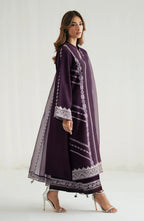 03 Piece Stitched Chiffon Suit - Ready To Wear