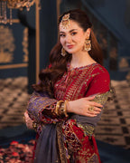 03-Piece Chiffon Suit With Heavy Embroidery - Ready To Wear