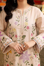 03-Piece Lawn Suit With Chikankari Embroidery- Ready To Wear