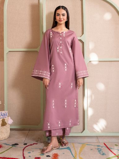 03-Piece Lawn Embroidered Suit Ready To Wear