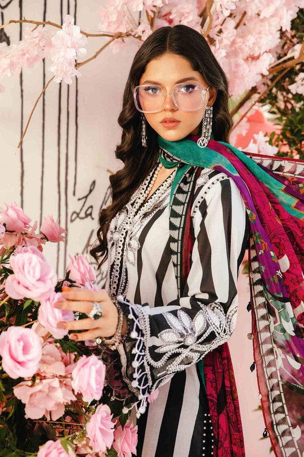 Dyed Embroidered Lawn 3-Piece Stitched Suit with Organza Patti & Chiffon Dupatta | Ready To Wear