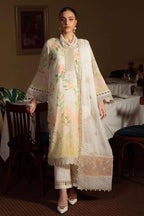 3-Piece Stitched Suit with Heavy Embroidered Chiffon Dupatta | Ready To Wear