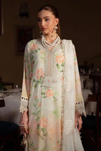 3-Piece Stitched Suit with Heavy Embroidered Chiffon Dupatta | Ready To Wear