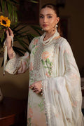 3-Piece Stitched Suit with Heavy Embroidered Chiffon Dupatta | Ready To Wear