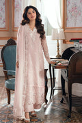 Embroidered Chiffon 3-Piece Stitched Suit with Organza Details & Malai Crape Trouser | Ready To Wear