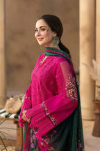 Heavy Embroidered Chikankari Lawn 3-Piece Stitched Suit with Apple Silk Dupatta | Ready To Wear