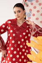 Printed Lawn 3-Piece Stitched Suit with Heavy Spangle Embroidered Chiffon Dupatta | Ready To Wear