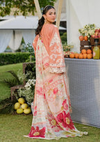 Embroidered Chikankari Lawn 3-Piece Stitched Suit with Silk Dupatta | Ready To Wear