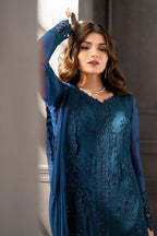 Heavy Embroidered Chiffon 3-Piece Stitched Suit with Embroidered Dupatta & Silk Trouser | Ready To Wear