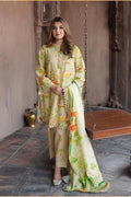 3 Piece Stitched Lawn Suit - Ready To Wear